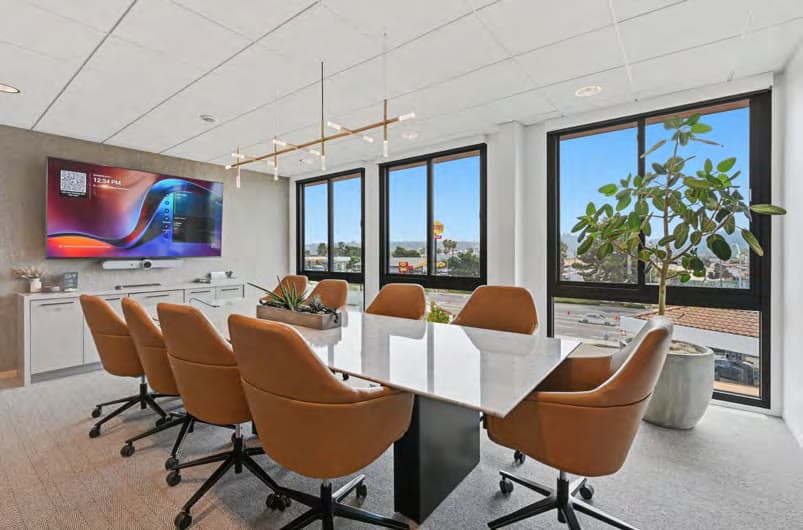 Boardroom with ocean-facing windows